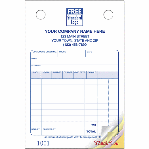 Multi-Purpose Register Forms, Classic Design, Small Format