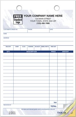 5 1/2 x 8 1/2 Multi-Purpose Register Forms, Colors Design, Large Format