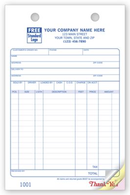 Building Materials Register Forms - Large Classic