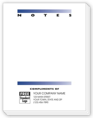 4 1/4  x 5 1/2 Notes, Personalized Notepads, Small