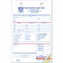 5 1/2 x 8 1/2 Register Forms, Road Service, Large Format