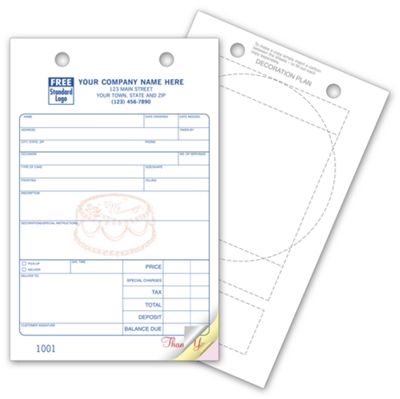Bakery Register Forms - Large Classic - Office and Business Supplies Online - Ipayo.com