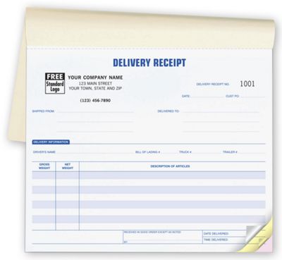Delivery Receipts - Booked - Office and Business Supplies Online - Ipayo.com