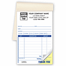 Take them everywhere! Use as a receipt or invoice, these handy books have preprinted headings that remind you to capture all the details you need. Take complete orders.