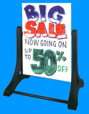 Swinger Sidewalk Write-On Wash-Off Sign - Office and Business Supplies Online - Ipayo.com