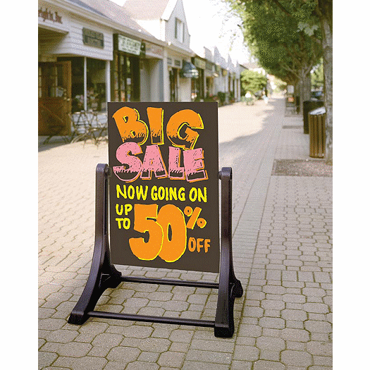 Swinger Sidewalk Write-On Wash-Off Sign - Office and Business Supplies Online - Ipayo.com
