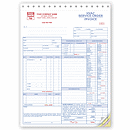 8 1/2 x 11 Service Orders, HVAC, w/Checklist, Large Format