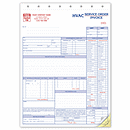 8 1/2 x 11 Service Orders, HVAC, w/Checklist, Large Format