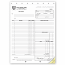 8 1/2 x 11 Work Orders, Carbonless, Large Format