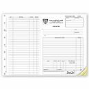 11 x 8 1/2 Work Orders, Side-Stub, Carbonless, Large Format