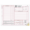 Just for California Auto Repair Shops! Eliminate extra paperwork! Track parts, labor, subcontract work, and more. Convenient! Snapset format. Signature line. Authorized signature line included. Consecutive numbering available.