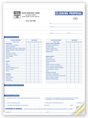 Cleaning Proposals - with Checklist