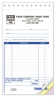 Sales Slips - Medium High-Impact - Office and Business Supplies Online - Ipayo.com