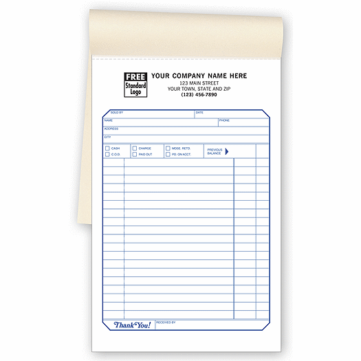 Sales Slips - Padded - Large - Office and Business Supplies Online - Ipayo.com