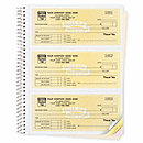 Our best-selling 3-to-a-page receipt books make it easy to write up & record cash payments! Customers get a clean, professional receipt while you get a permanent duplicate securely bound in a wire-bound desk book. Get the details.
