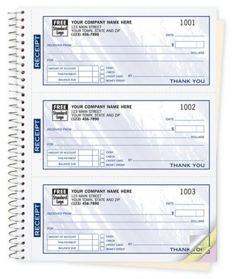 Cash Receipt Books, Colors Design, 3 To Page - Office and Business Supplies Online - Ipayo.com