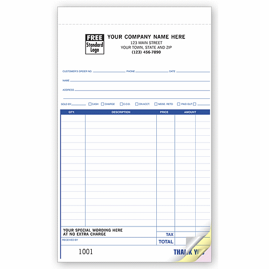 Sales Slips - Large High-Impact - Office and Business Supplies Online - Ipayo.com