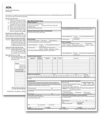 ADA 2006 Laser Sheet Insurance Claim Form - Office and Business Supplies Online - Ipayo.com