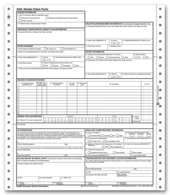 ADA 2006 One-Part Continuous Insurance Claim Form - Office and Business Supplies Online - Ipayo.com