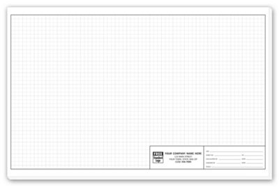 11 x 17 Graph Paper – Standard 1/4  Large Padded