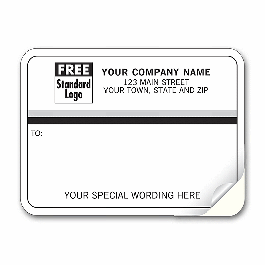 Mailing Labels, Padded, White with Black & Gray Stripes - Office and Business Supplies Online - Ipayo.com