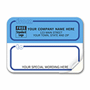 3 7/8 x 2 7/8 Mailing Labels, Padded, White & Blue