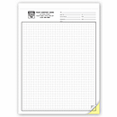 Give more accurate estimates when you sketch ideas on handy graph paper. Grid size. 1/4  grids. Upgrades. Additional customization options include imprinting your custom logo. Convenient! Snapset format.