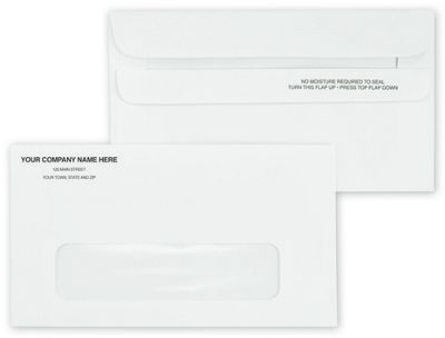 #6 Single Window Envelope, Self-Seal