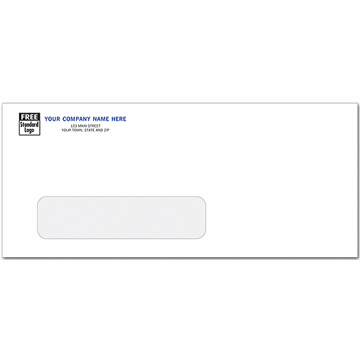 No. 10 Envelope, Single Window