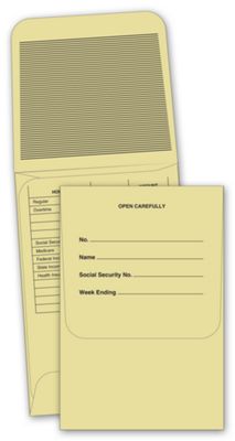 3 1/8 x 4 5/8 Payroll Envelope