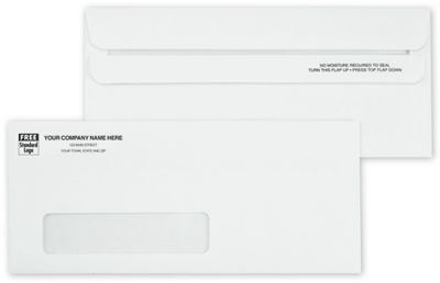 No. 10 Envelopes, Single Window, Self Seal