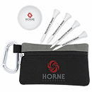 Once your outing players clip this handy pouch to their bag, they can't live without it. It keeps a spare ball, tees, markers, divot tools, and your logo, always within easy reach.
