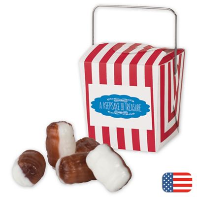 Mini Takeout Container with Root Beer Float Candy