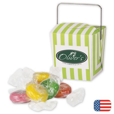 Mini Takeout Container with Citrus Slice Candy