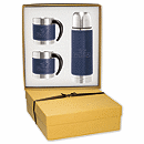 10-5/8 w x 11-1/2 h x 3-1/2 d box closed Tuscany Coffee Cup & Insulated Bottle Set