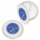  Mirror, mirror! Dual mirror compact is a great giveaway for spas, salons, make-up manufacturers and cosmetologists. Features both a regular mirror and a magnifying mirror. Slim, lightweight compact fits into pocket or purse.