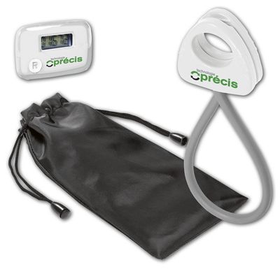 Stride Pedometer & Stretch Band In A Pouch