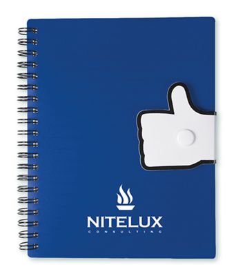 5-3/4 w x 7 h x 1/4 d Thumbs-Up Notebook