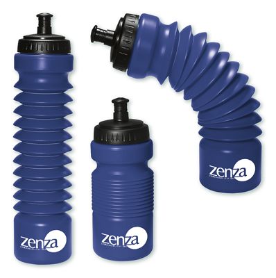 12-1/2  tall expanded; 3  bottom dia. Accordion Water Bottle