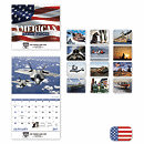 11 w x 19 h 2017 Armed Forces Wall Calendar