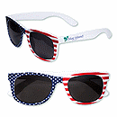 5-1/2 w x 2 h x 1-1/2 d folded Patriotic Sunglasses