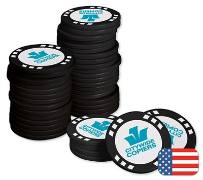 1 1/2  Diameter Hat Trick Poker Chip