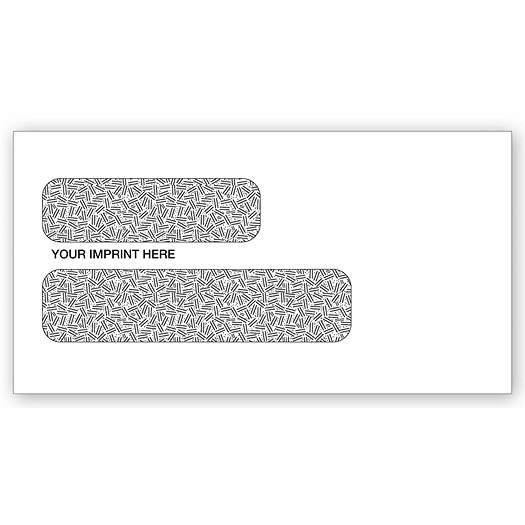 Double Window Envelope - 6 7/8 x 3 5/8 Confidential Envelope - Office and Business Supplies Online - Ipayo.com
