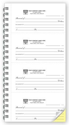 4-to-Page 2 Part Receipt Books - Office and Business Supplies Online - Ipayo.com