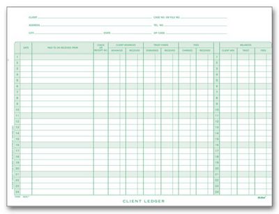 Legal Client Deckled Ledger