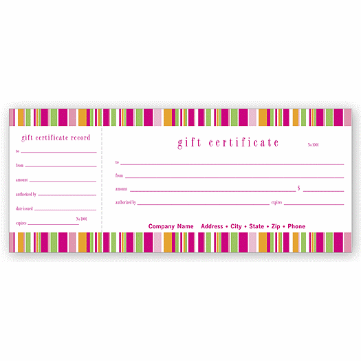 Lilly Stripe Gift Certificate - Office and Business Supplies Online - Ipayo.com