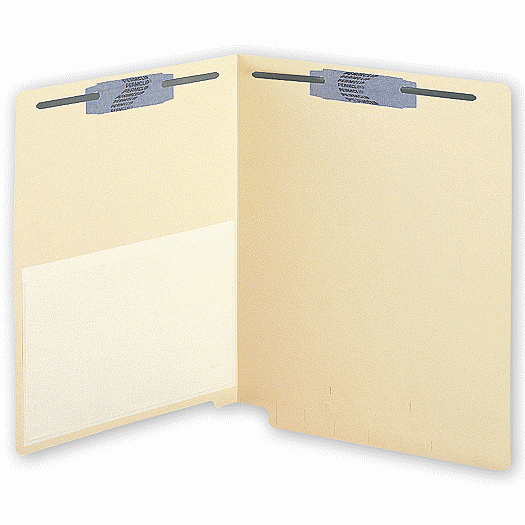 End Tab Folders, Vinyl Pocket, Manila, 11Pt - Office and Business Supplies Online - Ipayo.com