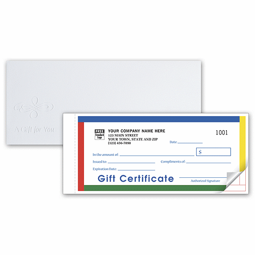 Gift Certificates - Individual Carbonless Sets - Primary - Office and Business Supplies Online - Ipayo.com