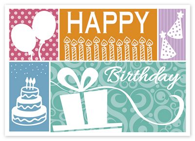 Lively Celebration Birthday Cards