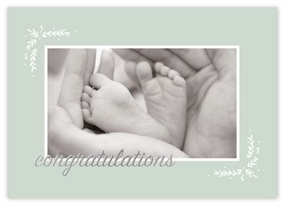 Tiny Toes Congratulations Cards
